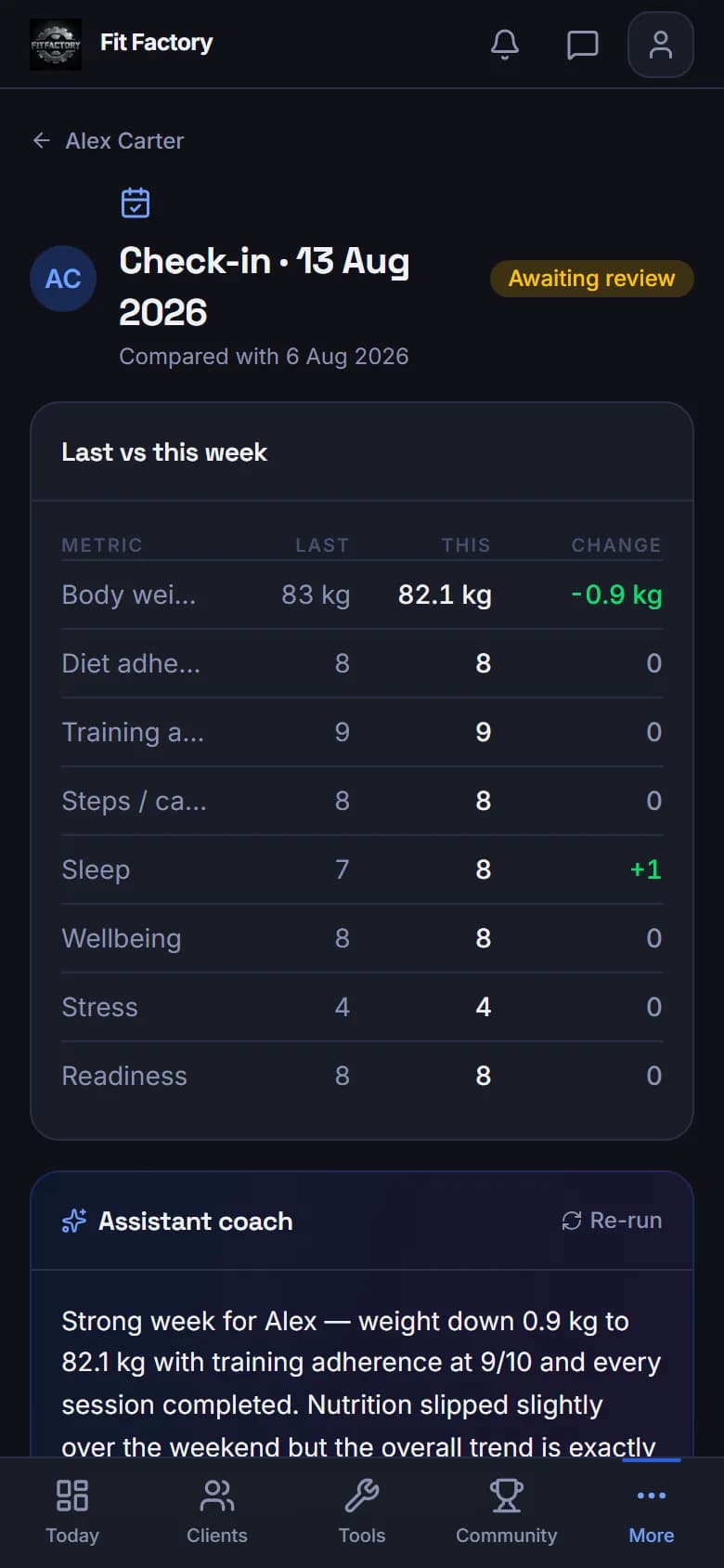 An AI that knows your clients
