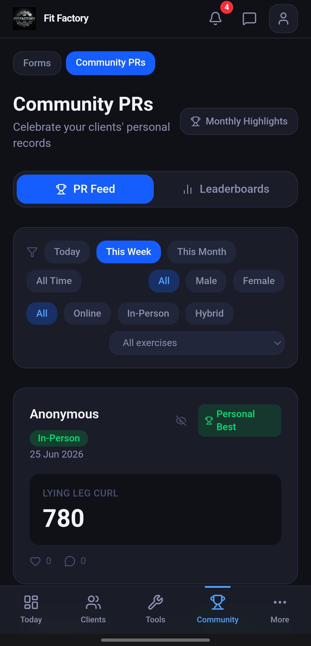 Community PRs and leaderboards